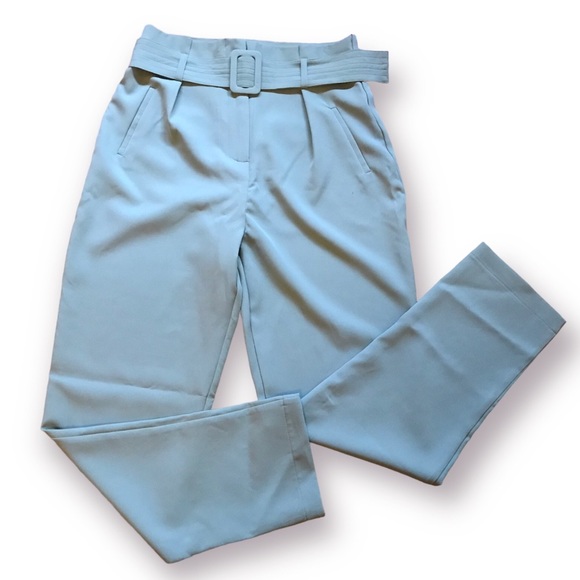 NWT High waist belted pocketed pants size M - Picture 11 of 12